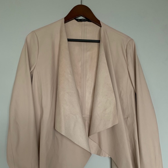 NWT Zara pink faux leather blazer - Picture 2 of 4